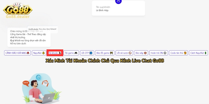 Hướng Dẫn Đăng Ký/Đăng Nhập Go88 Dành Cho Newbie 3 Các bước xác minh tài khoản chính chủ tại Go88